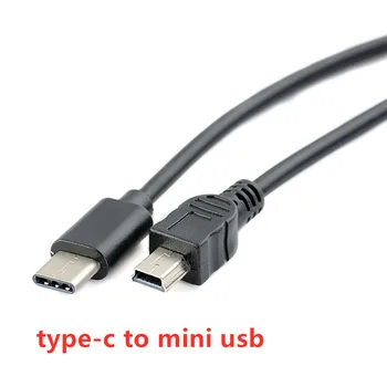 USB Type C 3.1 Съединители Mini USB 5 Pin B Включете Конвертор OTG Адаптер Полето за Кабел за Предаване на Данни за Macbook Mobile 30 см