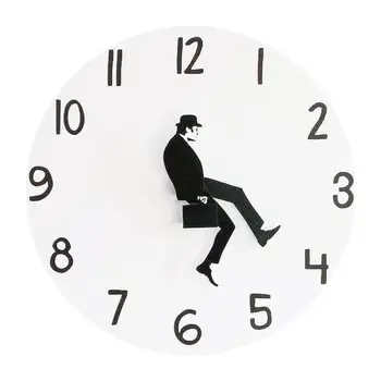 Стенен Часовник Ministry of Глупаво Разходки, Британски Съвременни Комедийни Ходещи Безшумни часовници, Часовници За Декориране на Дневната