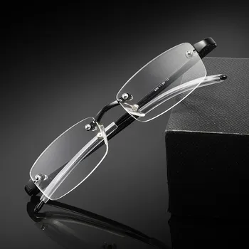 Seemfly Нови Мъжки и Дамски Очила За четене Без рамки, Класически Очила за далекогледство с Прозрачни лещи, ултра-леки Очила за далекогледство от + 1.0 до + 3,0