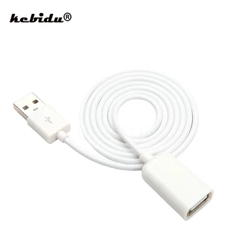 kebidu 100 см USB 2.0 A за мъже и Жени Удължител Удължител на Данни кабел за зареждане Допълнителен Кабел 50 см за iphone, Samsung Note4 S6 Edge Лаптоп