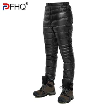 PFHQ Нови Модни Минерални Мъжки и Дамски Панталони На Гусином Топола Ежедневни Улични 2023 Зимни Елегантни Панталони Туристически Меки Панталони 21Q5469