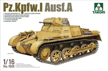 TAKOM 1008 1/16 Мащабните комплект модели на танкове DEUTSCHER PANZERKAMPFWAGEN I AUSF 2020