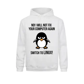 Swith За Linux Зъл Смокинг Пингвин Пуловер С Качулка За Мъже Новост Harajuku Компютърен Програмист, Разработчик На Онази Nerd Пуловер С Качулка