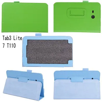 Принципно Калъф За Samsung Galaxy Tab 3 Lite 7,0 T110 T111 Таблети Изкуствена кожа Стойка Калъф за Samsung Tab и Tab E 7,0 T113 T116 Калъф