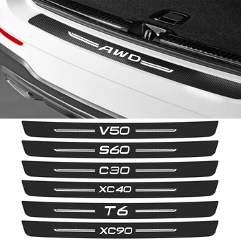 1 бр. Автомобилен Заден Багажник Стикер на Бронята, Защитна Лента за Volvo AWD XC60 XC90 S60 V40 V50 V70, S80 T6 V60 S40, S60 C30 C70 Аксесоари