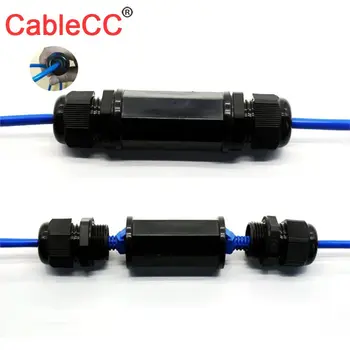Xiwai Заключване Водоустойчив CAT6 RJ-45 Женски на Женския Lan Ethernet Мрежова удължителен кабел Адаптер Съединител