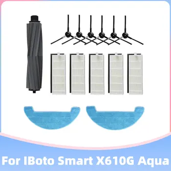 Дубликат Част За IBoto Smart X610G Aqua Основна Странична Четка За Въртене Hepa Филтър Въже Парцал Робот Прахосмукачка Комплект Аксесоари