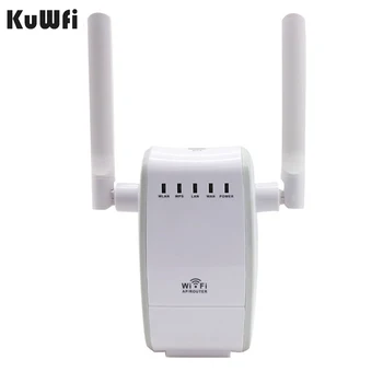 KUWFI 300 Mbit/s, Wifi Ретранслатор с 2 Порта RJ45 Двойна Антена Поддръжка на Рутер на Клиента Мост Repeater Режим AP Безжичен Ретранслатор