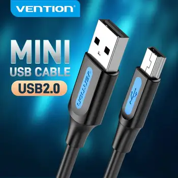 Vention Mini USB Кабел Mini USB 2.0 към USB Бързо Зарядно Устройство за Предаване на Данни Кабел за MP3 MP4 Плейър GPS Автомобилна Цифров Фотоапарат HDD Mini USB