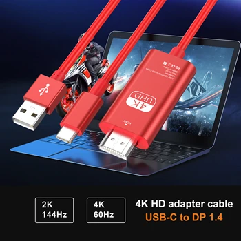 2 В 1 4K @ 60HZ, USB C 3.1 Type-C за HDMI 4K 60Hz 30Hz Кабел-адаптер на захранването За MacBook Samsung, Huawei USB-Type C C за HDMI