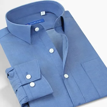 Smart Five Мъжки Ризи 100% Памук, Ежедневни Бизнес Ризи С Дълъг Ръкав, Мъжки Панталони Летни Обикновена Риза 2020 Г.