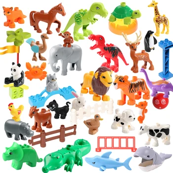 Серия Животни Модел Фигурки Блок Голям Е Размерът На Градивните Елементи На Животни Фигурки Забавни Играчки За Деца, Деца, Момчета И Момичета Подарък