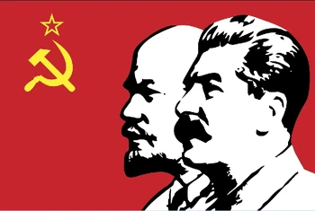 ФЛАГЛАНД 90x150 см на СССР CCCP Ленин, Сталин Флаг