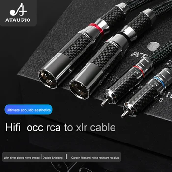 Аудио кабел Hifi RCA-XLR Висококачествен OCC-Мед XLR кабел с конектор RCA