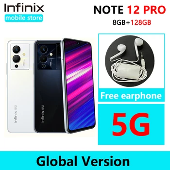 infinix NOTE 12 PRO 5G Смартфон 8 GB 128 GB 6 Нм с резолюция 810 Ултра Процесор 6,7 