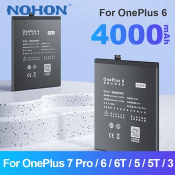 Nohon Батерия за мобилен телефон Oneplus 6 Batarya за Oneplus6 BLP657 Oneplus 5 5T 3 3T Замяна на Оригинални батерии Bateria
