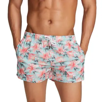 SEOBEAN маркови къси панталони мъжки плажни шорти мъжки летни плажни шорти за почивка мъжки шорти за къпане бързо съхнещи Мъжки къси Панталони, Мъжки шорти за къпане