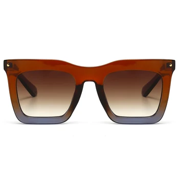 дамски ретро слънчеви очила дамски кафяв квадратни слънчеви очила дамски аксесоари uv400 2022 лидер в продажбите