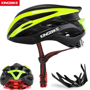 KINGBIKE Велосипеден шлем Колоездене МТБ Колоездене каск Каска Ultralight под формата На Пътен Планински Велосипед под наем мъжки планински каска зелен