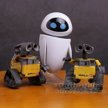 Wall-E Робот Wall E EVE PVC Фигурка Колекция Модел Играчки Кукли 6 см 3 Вида