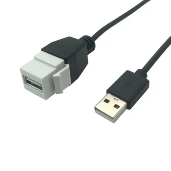20 см Keystone USB 2.0 мъж към жена / от жена на жена с къс кабел