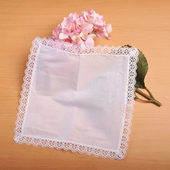 1 бр. Персонални бял дантелен шал, женски сватбени подаръци, сватбени накити, тъкани кърпи 25*25 cm