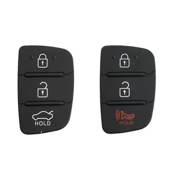 Дистанционно Умен Автомобилен Ключ Фокус Черно 3 Бутона Flip Сгъваем Автомобилен Ключ Черупки Силиконова Подплата Замяна за Hyundai