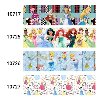 10 ярда Печатни Disney Princess Занаятите Рипсено Лентата 25 мм за 