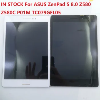 За ASUS ZenPad S 8,0 Z580 Z580C P01M TC079GFL05 TL079QDXP01-01 LCD-дисплей Led Сензорен екран Дигитайзер, Монтаж на Стъклена РАМКА