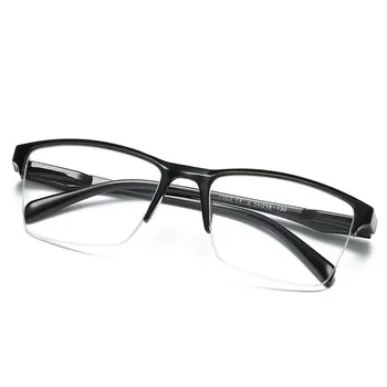 Полукадровые Очила за четене, слънчеви Очила за далекогледство, Мъжки и Женски Очила за далечния точка, Ультралегкие Черни очила с трайност от +до 75 +400