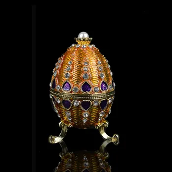 Яйце на Фаберже за красота на метала КИФУ златно за декорация на подаръци