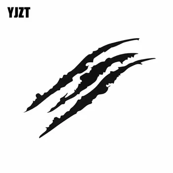 YJZT 40*12 см Творчески Знак на Нокът на Животно, Стикер За автомобил, Индивидуална Украса За Вежди, Стикер за Автомобил Колата C1-8888