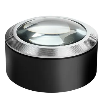 Нов Стил 5x Цилиндър 3 Led Фенер K9 Оптичен Стъклен Обектив Лупа За Четене от Настолни Занаяти преспапиета Огледало