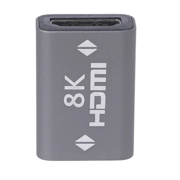 HDMI-съвместим Женски Адаптер 8K HDR Съединител удължителен кабел Корпус от сплав за TV Stick Chromecast PS4