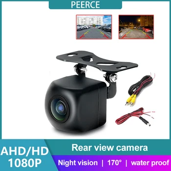 PEERCE AHD/HD 1080p Камера за Задно виждане С Подкрепата на заден Ход 170 ° Рибешко Око за Нощно Виждане Водоустойчива Камера за Задно виждане, авточасти