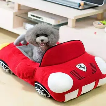 Луксозен автомобил под формата на развъдник за домашни любимци зоотовары плюшен възглавница за кучета легло за домашни любимци креативна свалящ се и моющаяся