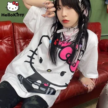 Нова Лятна Модна Тениска на Sanrio Y2k За Момичета с Шарени 