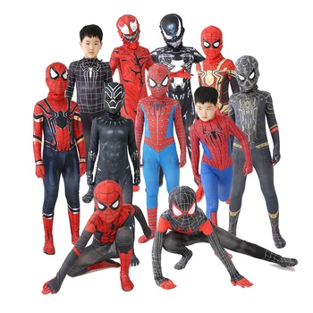 Cosplay Костюм Spider-man Железният Костюм на Супергерой Филм Костюми за Хелоуин за Деца Спайдърмен Аниме Cosplay Костюм За Момчета