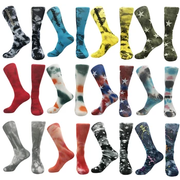 2021 нови памучни мъжки чорапи, творчески чорапи с равен брой гласове-боя, стръмни забавни вечерни дамски чорапи за скейтборд, студентски чорапи в индивидуален стил