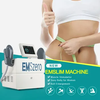 Преносим стимулант DLS-EMSLIM 13 Тесла електромагнитен за отслабване, за стягане на бедрата и корекция на фигурата, масажен апарат emszero equipm