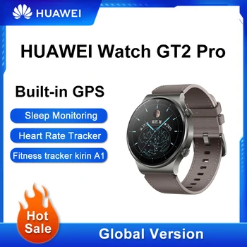 Оригинални спортни смарт часовници HUAWEI WATCH GT 2 Pro, батерията Две седмици/на Повикване чрез Bluetooth /Sapphire /Pro Sports /околна Среда приложения 46 мм