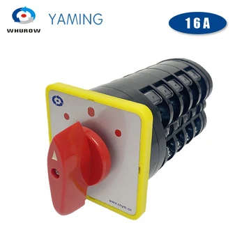Yaming Electric LW5-16/5 Отточна тръба на шарнирна връзка Челюстта превключвател 3 позиции 5 Полюсите 16A Сребърен Контакт Централен Ключ за превключване на