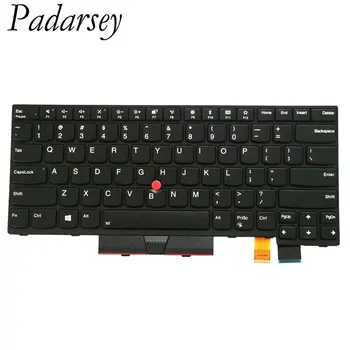 Замяна на клавиатурата Padarsey САЩ за лаптоп Lenovo ThinkPad T470 T480 A475 A485 (не е подходящ за T470s T470p T480s T480p) (подсветка)