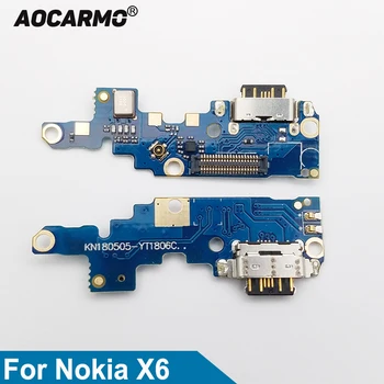 За Nokia X6/6,1 Plus TA-1099/1103 Type-C USB Порт за зареждане на Зарядно устройство, Зарядно устройство Антена жак за Микрофон Гъвкав кабел Печатна платка