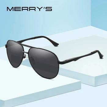 MERRYS DESIGN Класически Мъжки Слънчеви Очила Пилот HD Поляризирани Слънчеви очила За Мъже Шофиране Алуминиеви Крака UV400 Защита S8290