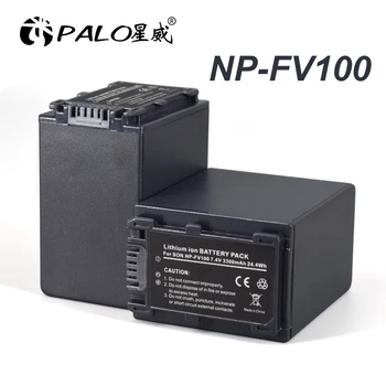 PALO NP FV100 NP-FV100 fv100 Батерия от 3300 mah с LCD дисплей Смарт Зарядно Устройство За Sony HDR-XR350/E XR550 DCR-DVD508 DVD803 DCR-SR100 HC32