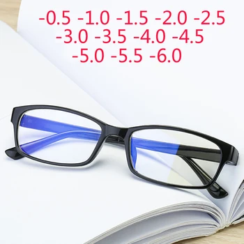 Готови Очила за Късогледство Рецепта За Жени и Мъже, Евтини Очила за Късогледство със защита от умора -0,5 -1,0 -2,0 -6,0