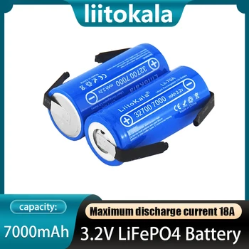 LiitoKala Lii-70A 32700 lifepo4 3.2 В 7000 mah литиево-желязо-фосфатный батерия САМ заваръчен лента за отвертка + никелова лист