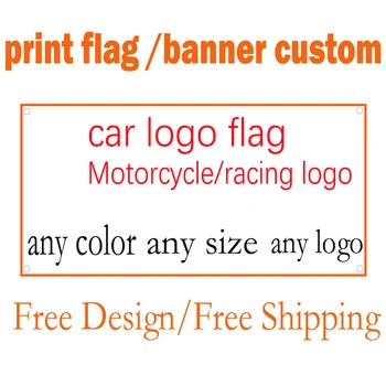 потребителски флагове и банери с висока разделителна способност за печат на автомобил/мотоциклет лого флаг начало декор подарък 3x5ft безплатна доставка