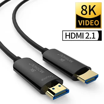 Връзки влакна кабели HDMI-съвместими 2.1 48 gbps ultra-висока скорост на 4K 8K 120 60Hz UHD HDR MOSHOU ARC CEC